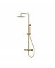 Lavita Natynkowy zestaw prysznicowy z deszczownicą Spark Brushed Gold 5900378342311